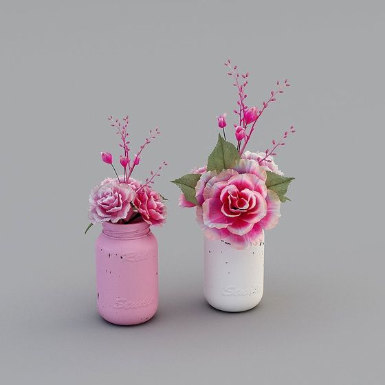 Elegant Floral Vase 3D model for Various Applications