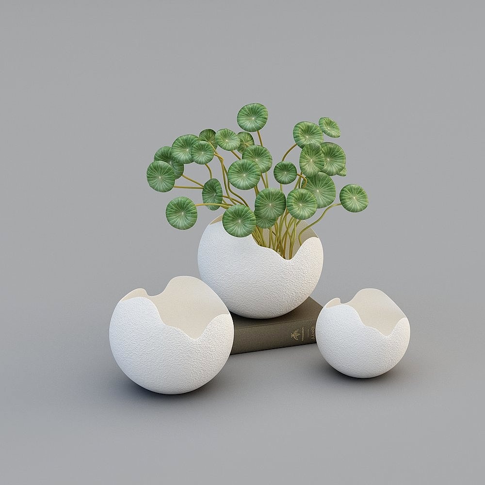 현대적인 화이트 장식품