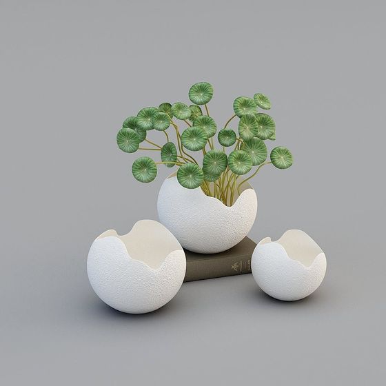 현대적인 화이트 장식품