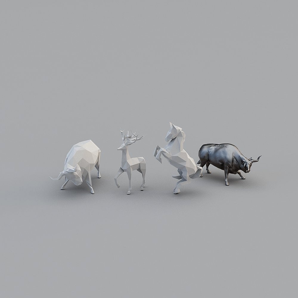 Wild Spirit Animals 3D model