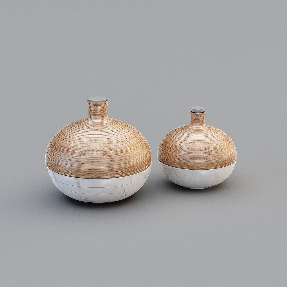 Elegant Low-Poly and High-Detail 3D Models