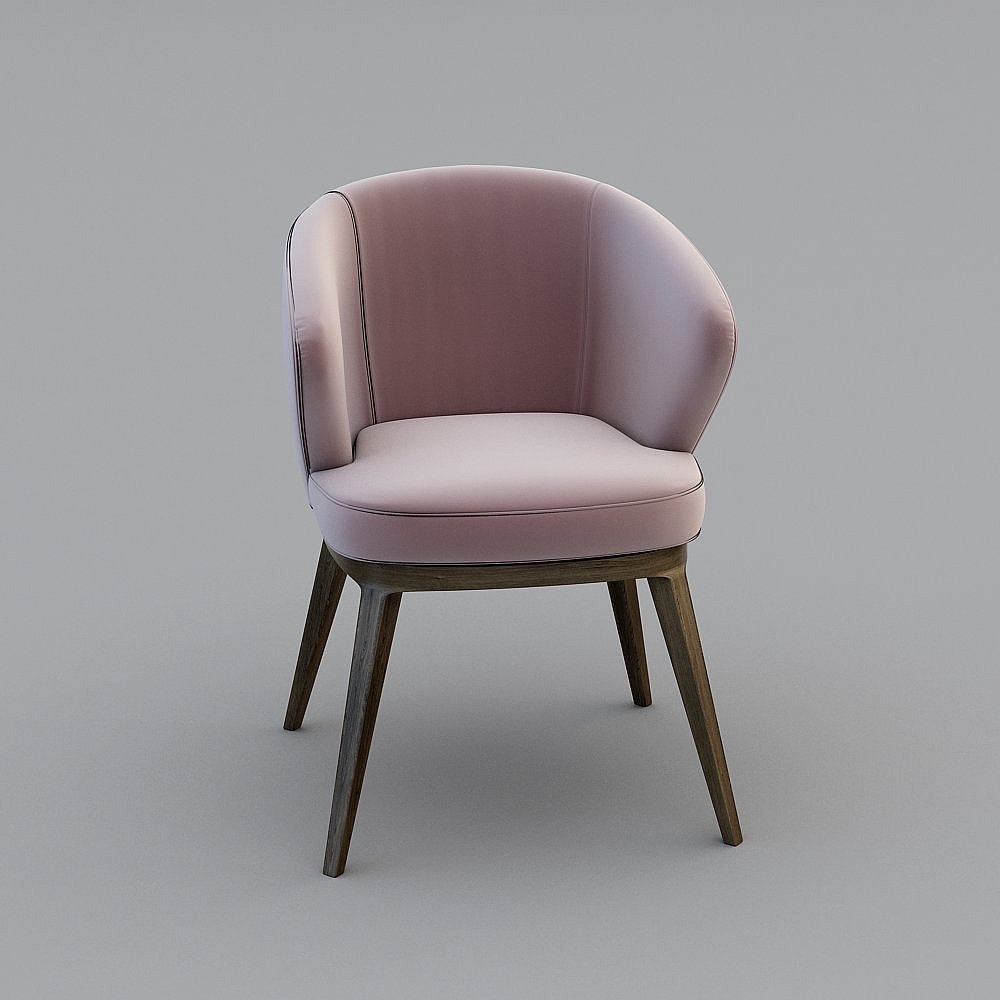 Modern pink back chair Accent Chair