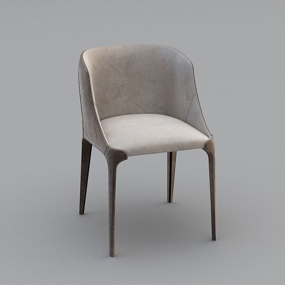 北歐灰色背靠椅