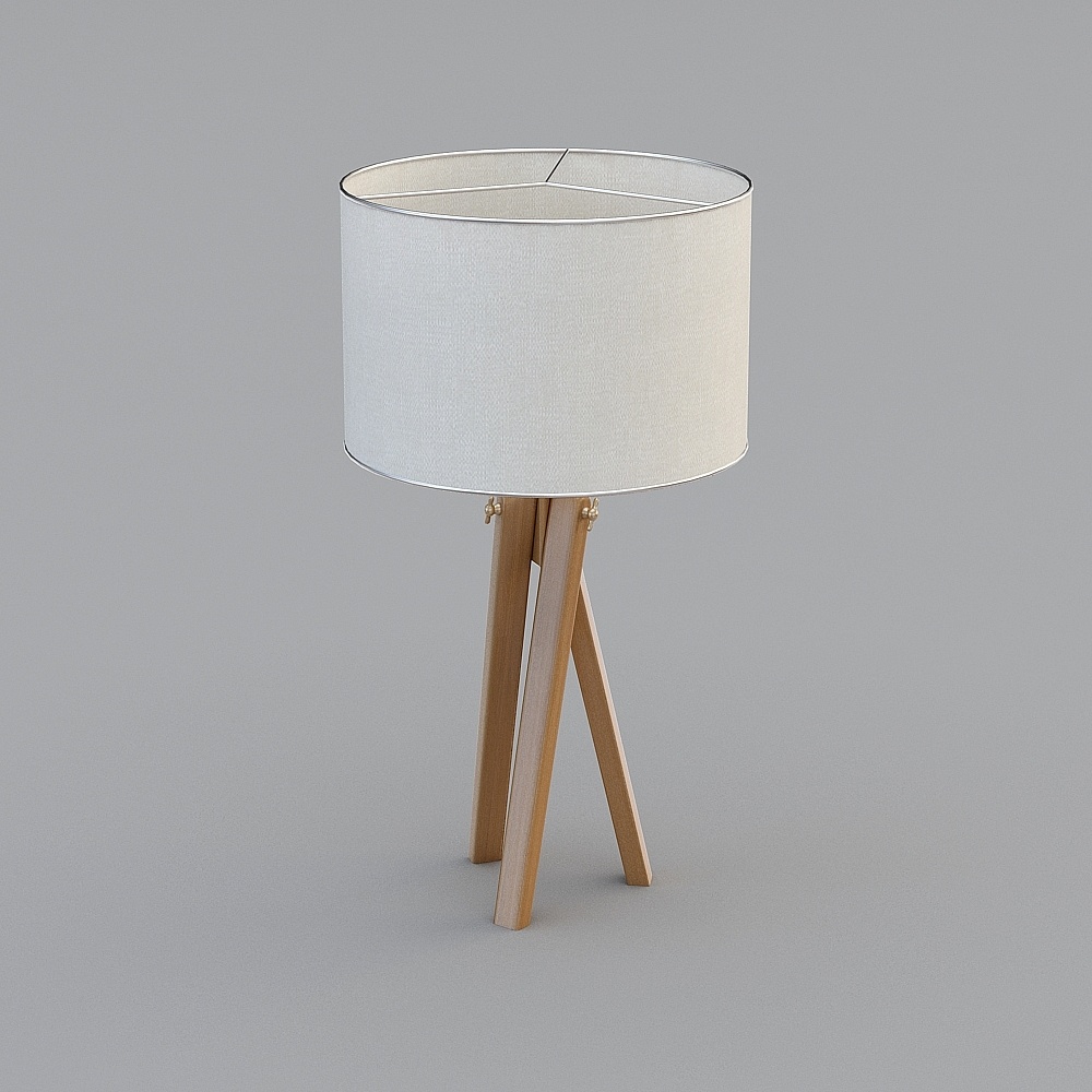 Minimalist 3D Table Lamp Model Design