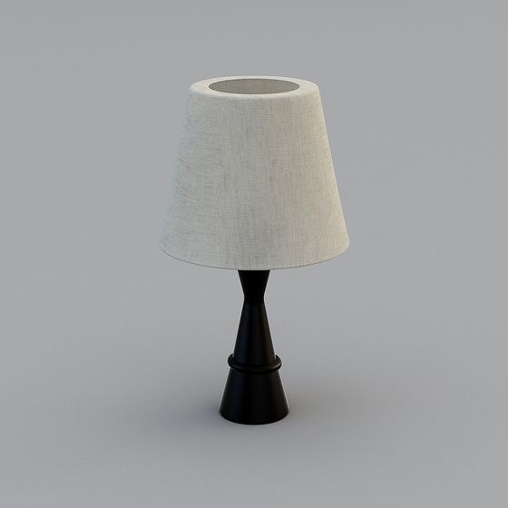 Elegant Low-Poly Table Lamp 3D model
