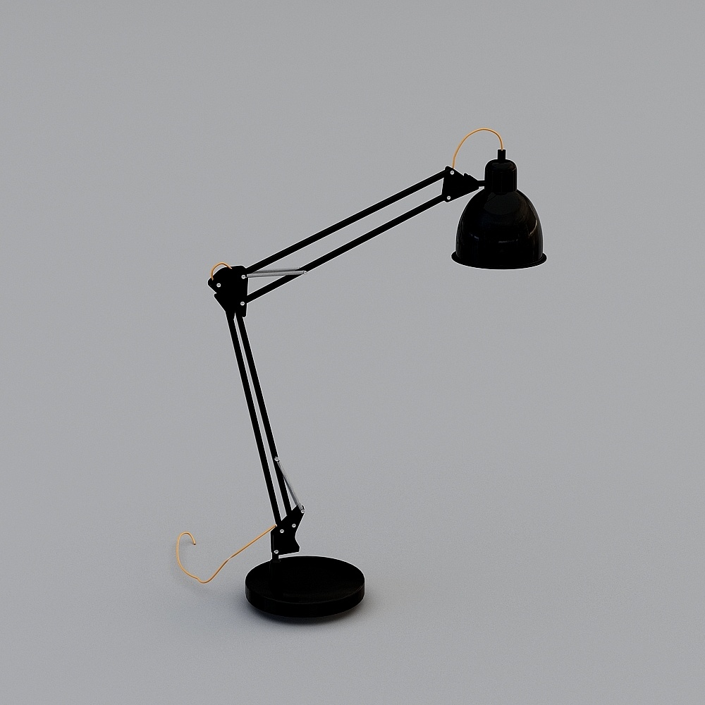 シンプルなヨーロピアンブラックテーブルランプ