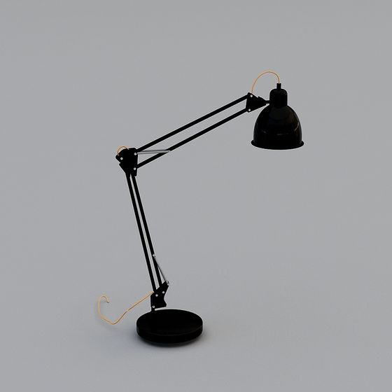 シンプルなヨーロピアンブラックテーブルランプ