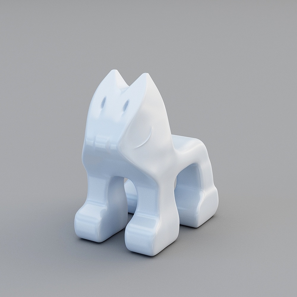 Đồ chơi đồ chơi màu trắng hiện đại