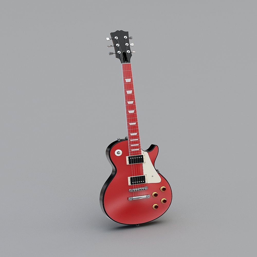 Instrumentos musicales modernos rojos