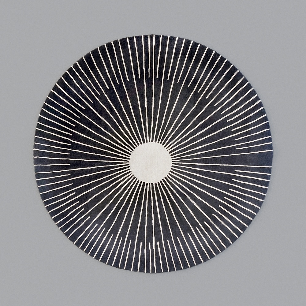 Sun Wheel 3D Model - Geometric Art Design