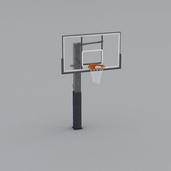 Street Basketball Hoop 3D Model