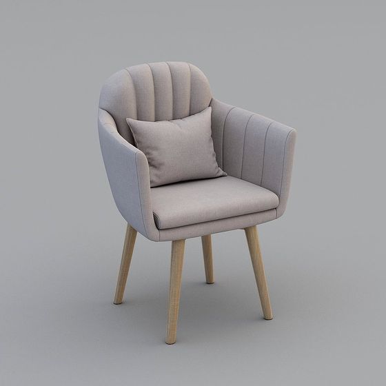 Cozy Reading Chair 3D model for Modern Interiors