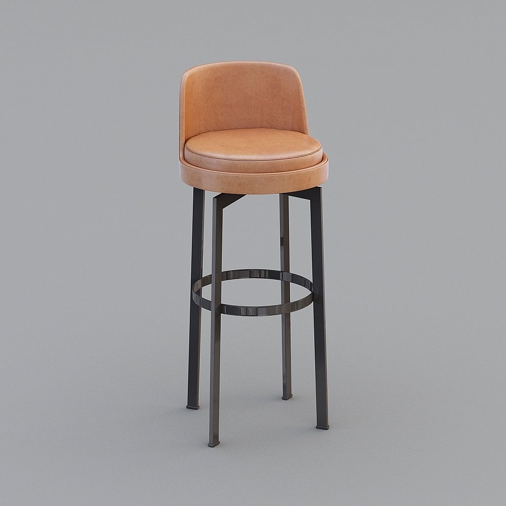 Sedia Bar Arancione Nordica