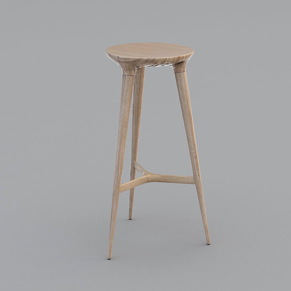 Taburete de bar de madera americana