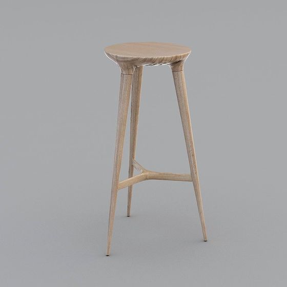 Taburete de bar de madera americana