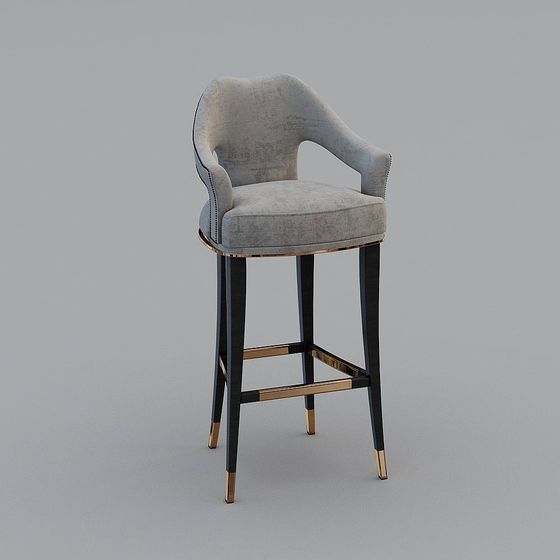 Sedia da bar grigia americana