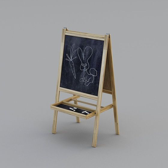 Charming Children’s Easel 3D model for Creative Projects