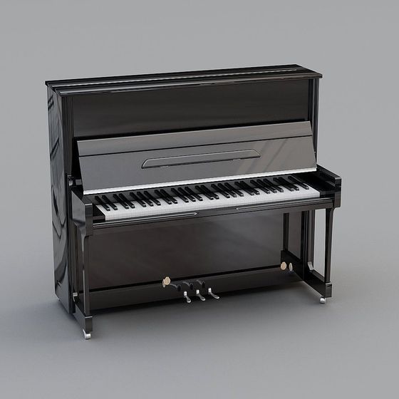 Elegant 3D Piano Model for Creative Projects