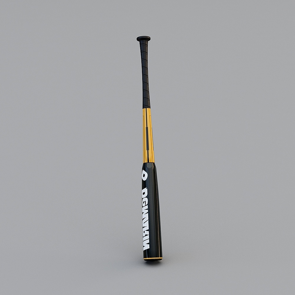 Stylish Low-Poly Baseball Bat 3D Model
