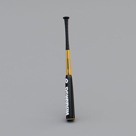 Stylish Low-Poly Baseball Bat 3D Model