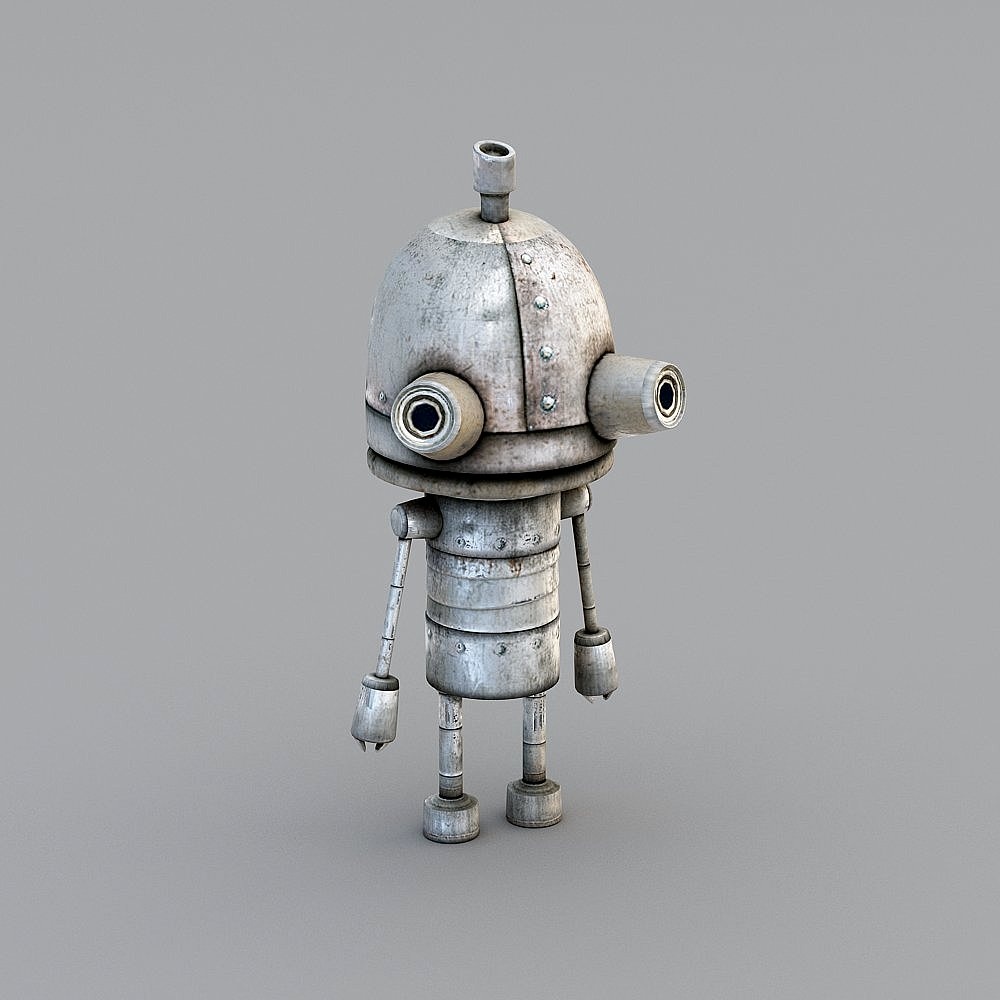 Vintage Steampunk Robot 3D model