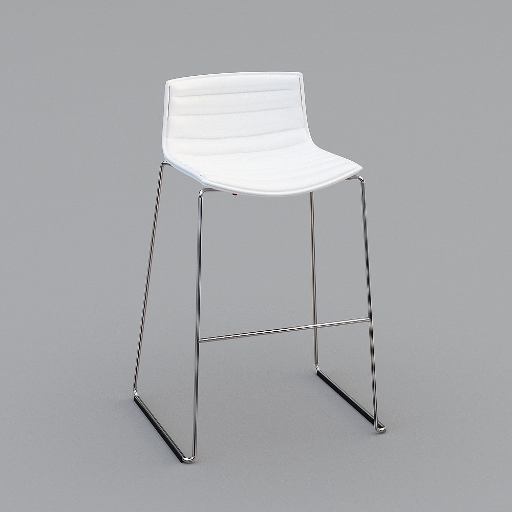 Modern white bar chair