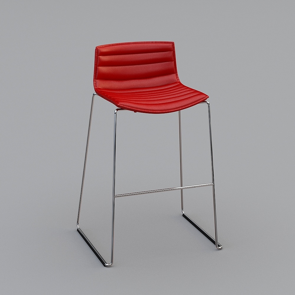 Современный красный барный стул Arper Catifa 46