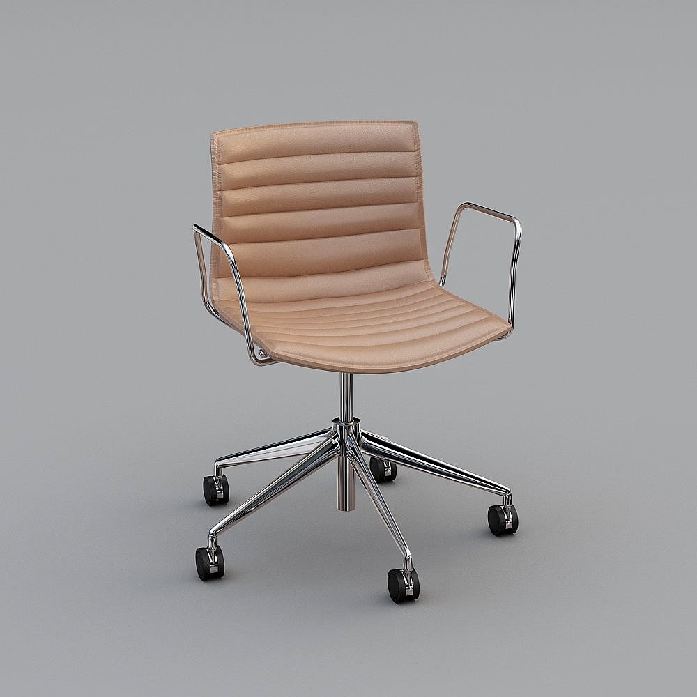 Modern Champagne-Colored Chair Arper Catifa46