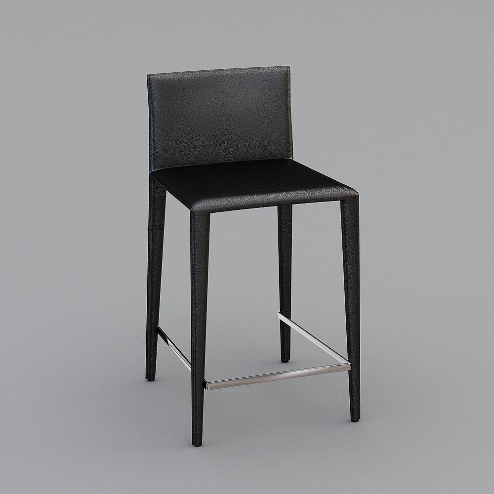 Modern black bar chair Arper Norma