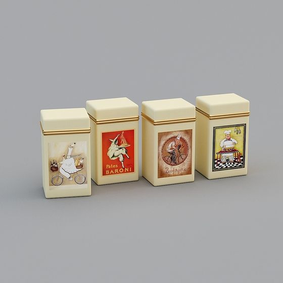 Baroni Biscuit Tins 3D model
