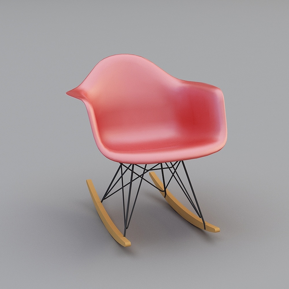 Modern red chair Herman Miller Eames Plastic Chair RAR