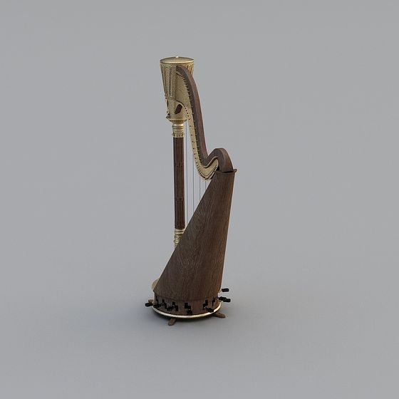 Delicate Harp 3D Model