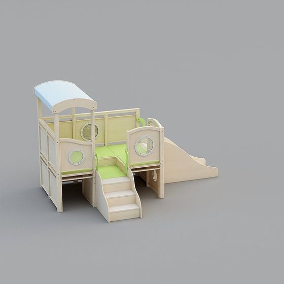 Playful Children’s Slide 3D Model