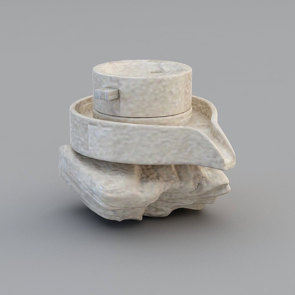 Natural Stone Box 3D model