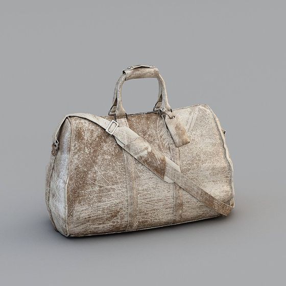 Vintage Travel Bag 3D model for Unique Project