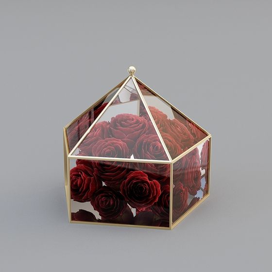 Rose Greenhouse 3D model for Creative Projects