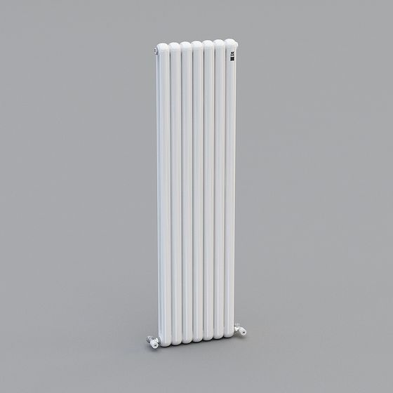Minimalist Low-Poly Radiator 3D Model