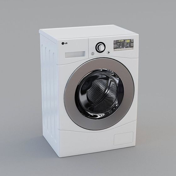Elegant LG Washing Machine 3D Model