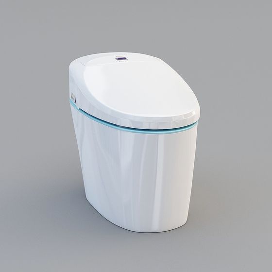 Modern Bidet Toilet 3D model for Contemporary Spaces