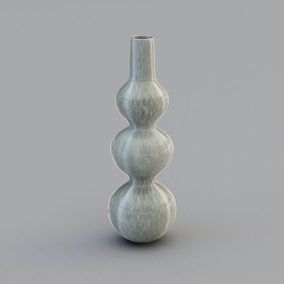 Gourd Vase Low-Poly 3D model