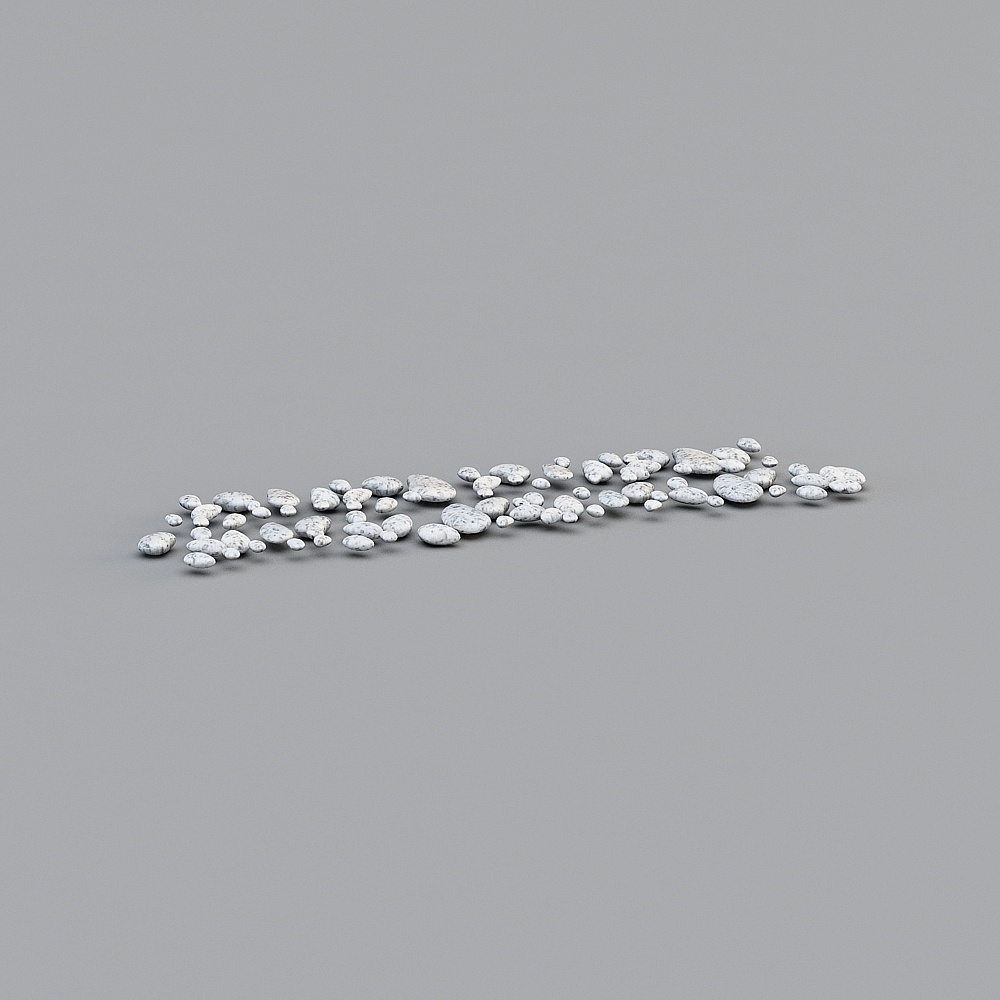 The pebbles are long