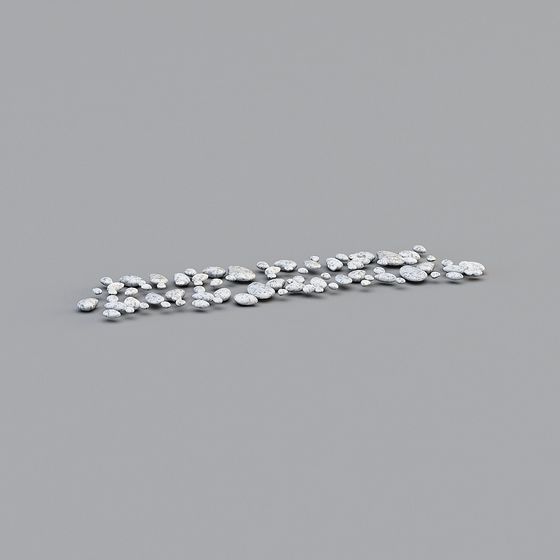 Realistic Pebble Beach 3D model