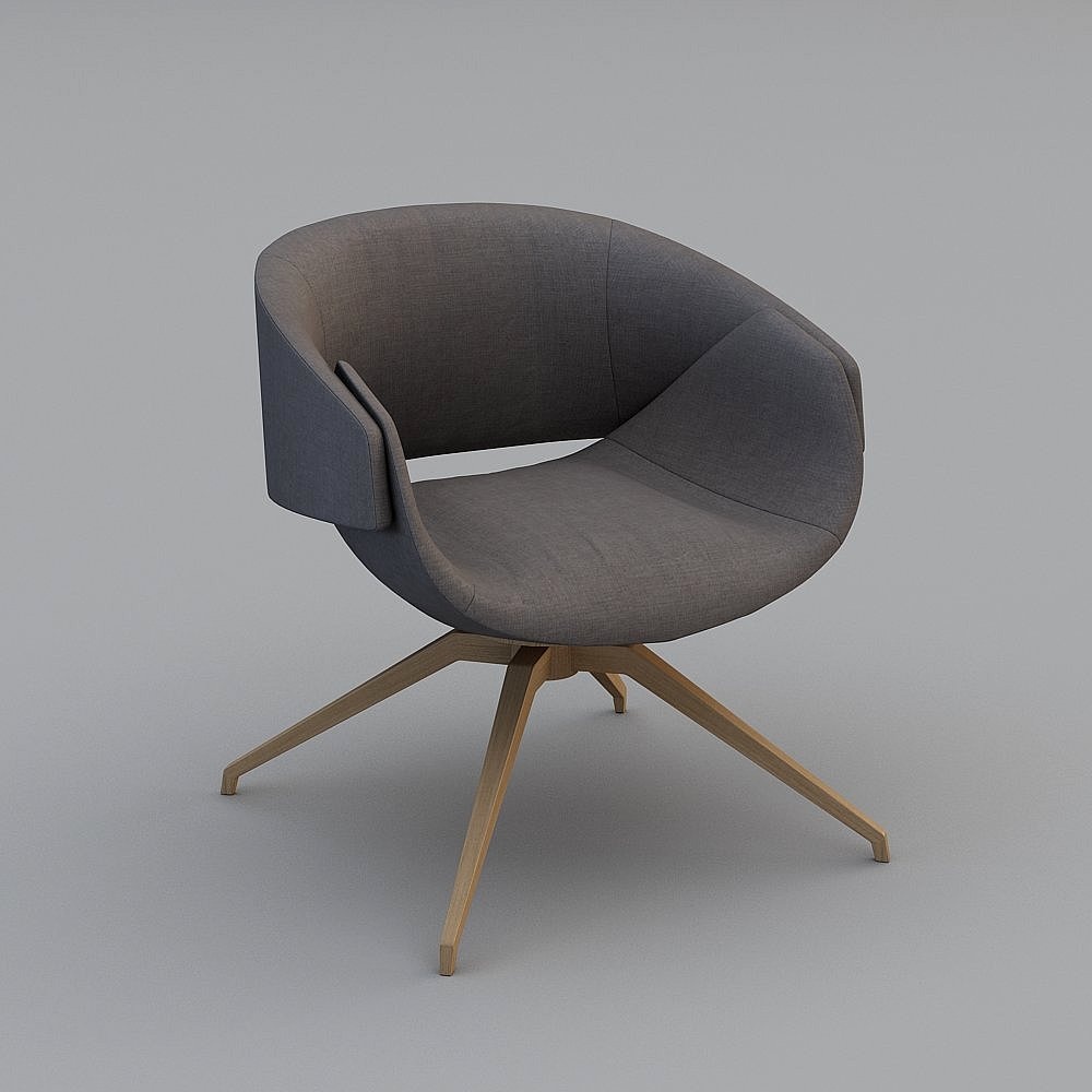 Poltrona Moderna Grigio Scuro