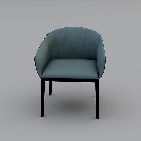 簡歐綠色背靠椅