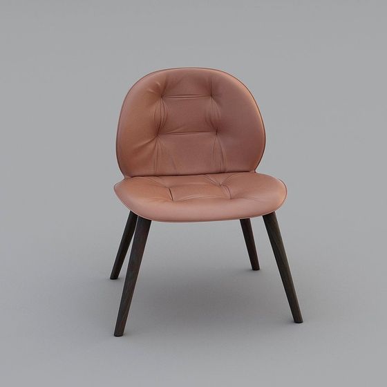 Futuristic Low-Poly Chair 3D model