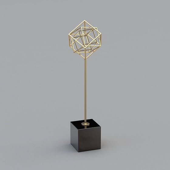 Geometric Art Lamp 3D model