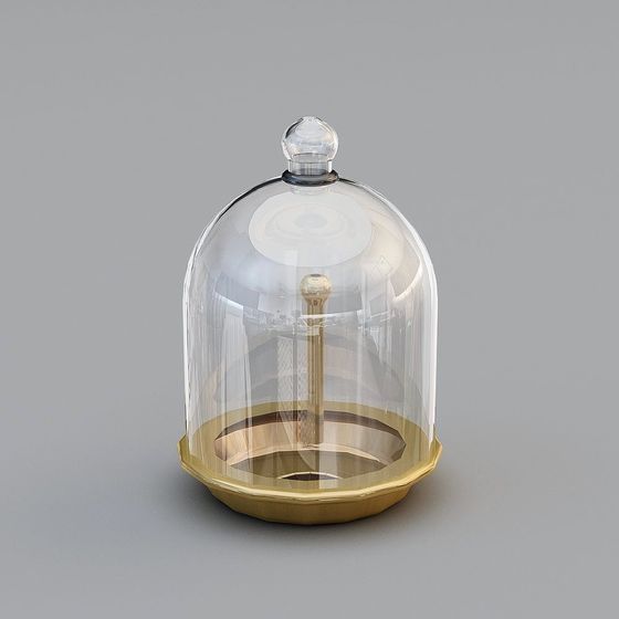 Vintage Glass Dome 3D model for Creative Projects