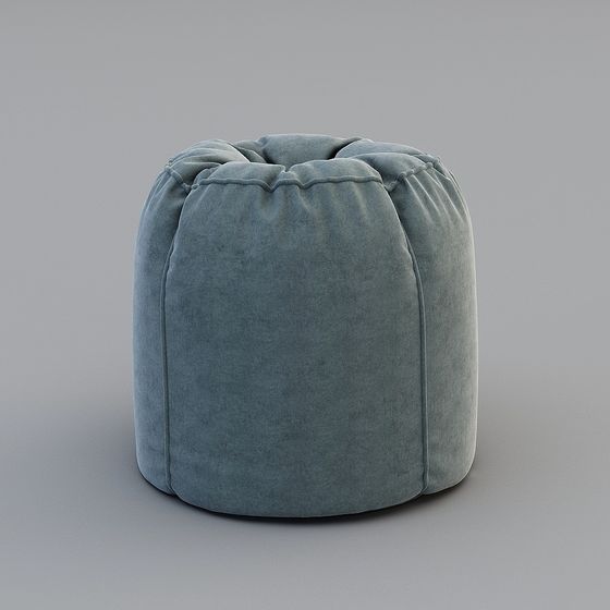 Charming Low-Poly Bean Bag Chair 3D model