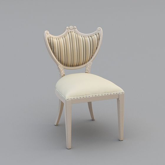 Elegant Classical Chair 3D model for Timeless Spaces