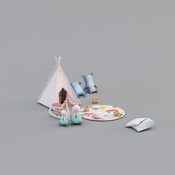 Cozy Cottage 3D model for Children's Dream Spaces